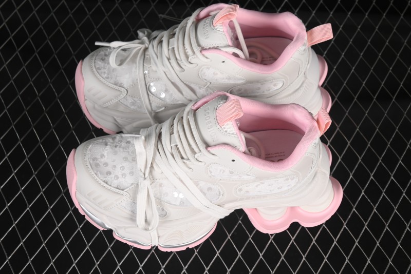 GG-CC Star Same Style Lace-Up Hollow-Out Chunky Sneakers with 5cm Hidden Heel - G25U9988