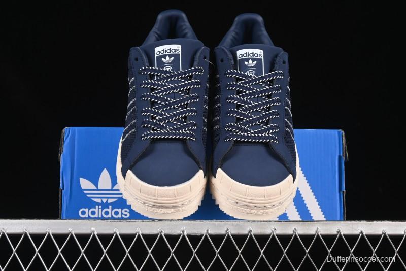 Adidas Clot x Superstar Shell Toe Casual Sneakers with Serrated Edge Design - IH3644