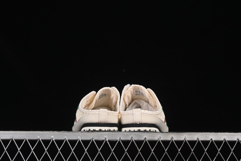 Onitsuka Tiger Mexico 66 Sabot Slip-On Sneakers with Breathable Mesh Upper - 1183C123-103