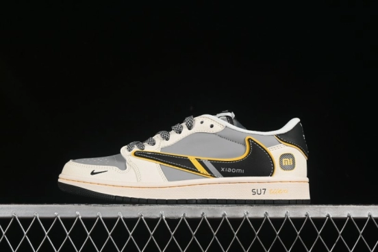 Nike Travis Scott x Fragment Design x Air Jordan 1 Low OG SP AJ1 Xiaomi Collaboration Su7-Ultru Low-Top Casual Sneakers - XX3168-162