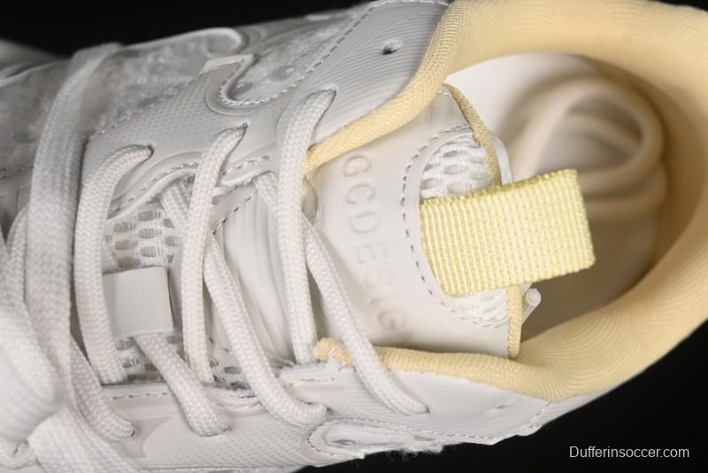 GG-CC Star Same Style Lace-up Hollow Out Dad Shoes with 5cm Height Increasing Sole - G25U9988