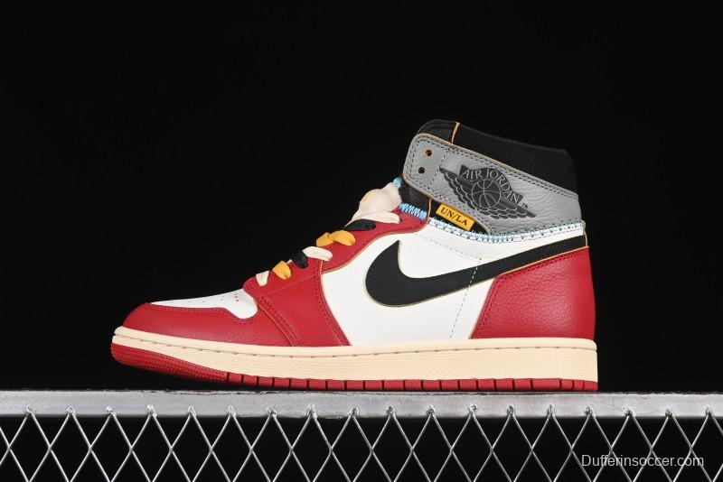 Nike Union x Air Jordan 1 Retro High Basketball Shoes Shadow Chicago - HV8563-600