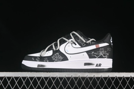 Nike Air Force 1'07 Low Denim Casual Sneakers with Full-Length Air Cushion - ZH0316-071