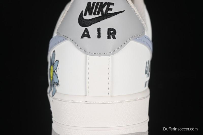 Nike Air Force 1'07 Low "Little Blue Flower" Casual Sneakers - FB1893-888
