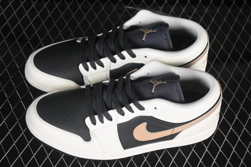 Nike Air Jordan 1 Low AJ1 Retro Casual Sneakers in Black White Grey - IH0649-021