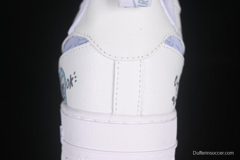 Nike Air Force 1'07 Low "Sesame Street" Custom Casual Sneakers - FB8971-080