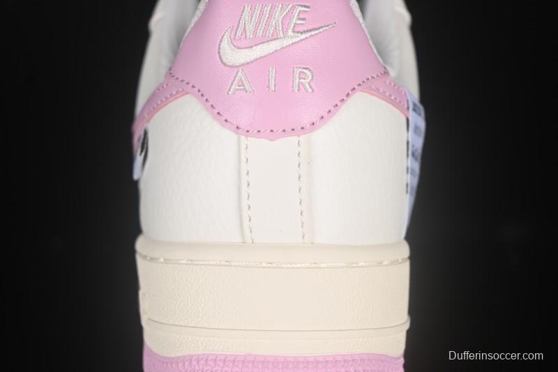 Nike Air Force 1'07 Low Custom Casual Sneakers with Full-Length Air Cushion - DD8959-100