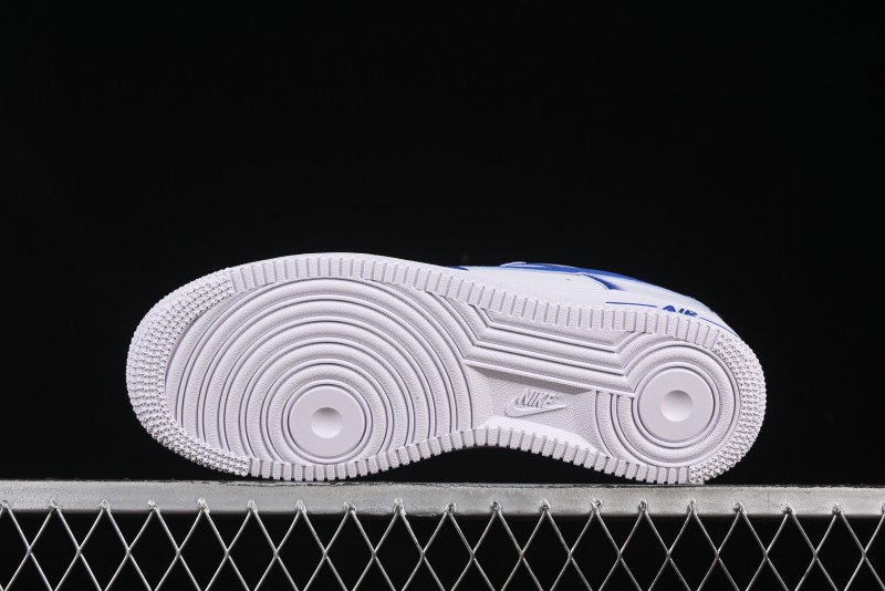 Nike Air Force 1'07 Low Blue Planet Casual Sneakers with Full-Length Air Cushion - ZH0316-079