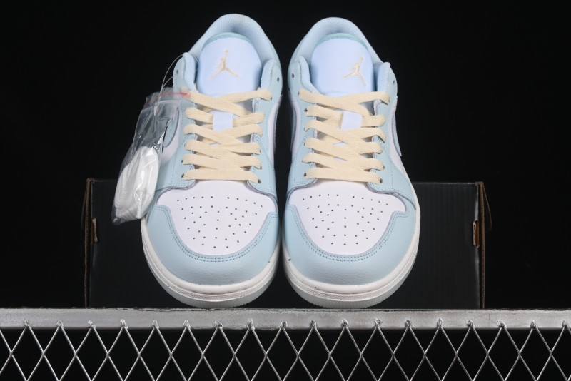 Nike Air Jordan 1 Low AJ1 Mint Blue Casual Lifestyle Sneakers - HJ5999-400