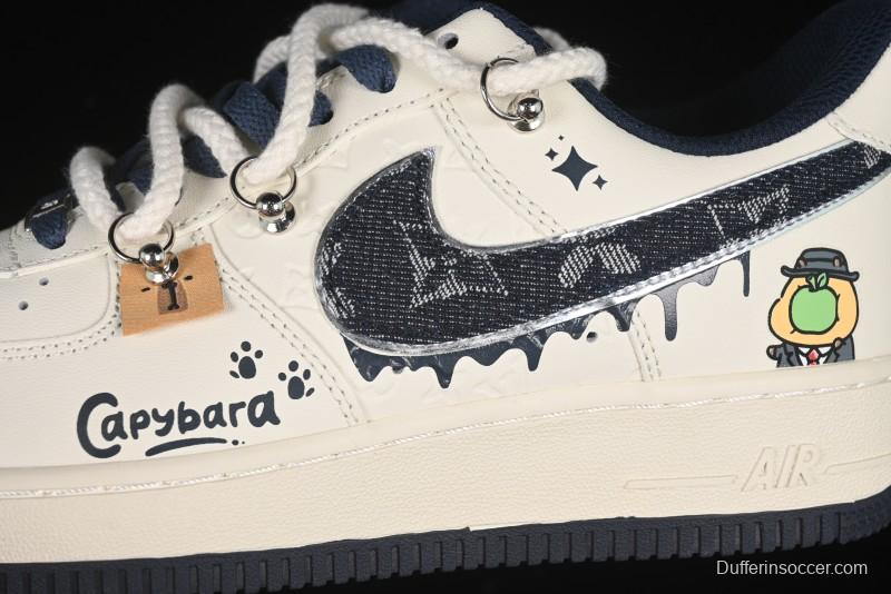 Nike Air Force 1 '07 Low x Capybara "Pour milkBape" Casual Sneakers - LV0506-110