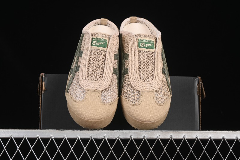 Onitsuka Tiger Mexico 66 Sabot Slip-On Sneakers with Breathable Mesh Upper - 1183C123-252