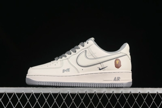 Nike Air Force 1 '07 Low BAPE Collaboration Beige Starry Sky Casual Sneakers - HH7518-065