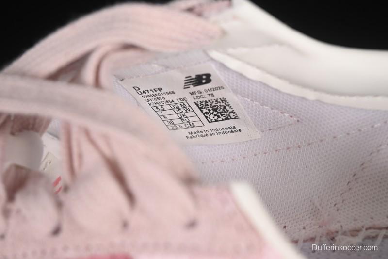 New Balance NB471 Series Fabric and Leather Casual Lifestyle Shoes - U471FP