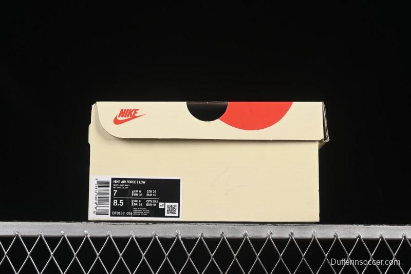 Nike Air Force 1'07 Low GD Collaboration Chrysanthemum Swoosh Casual Sneakers - DF0188-055