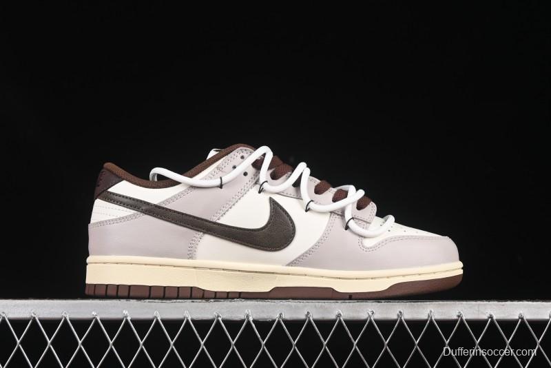 Nike Dunk Low Koala Party Distressed Grid Low-Top Casual Skate Shoes - DD1503-124