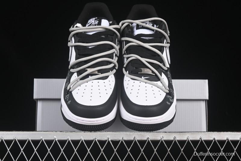 Nike Air Force 1'07 Low Denim Casual Sneakers with Full-Length Air Cushion - ZH0316-071