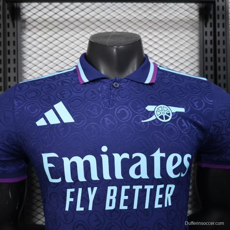 Player Version 25/26 Arsenal Blue with Geometric Pattern Jersey