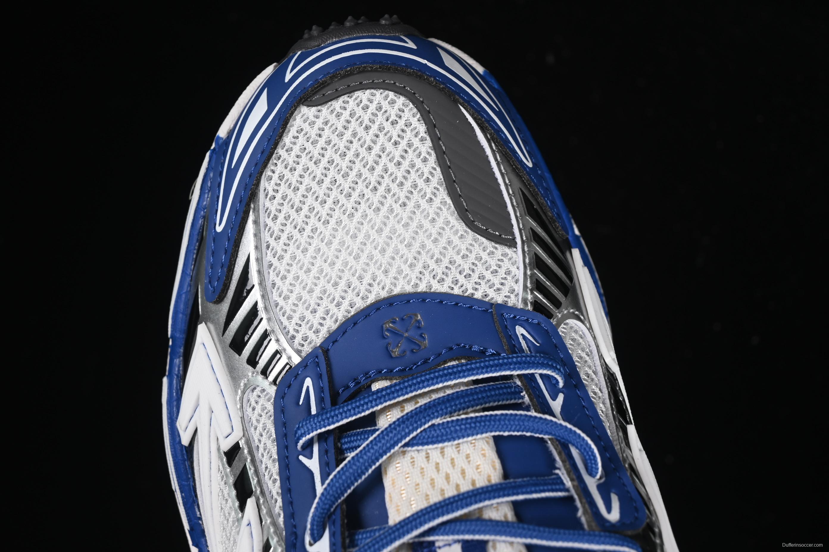 Off-White Be Right Low-Top Lifestyle Sneakers in White Blue - X.E5