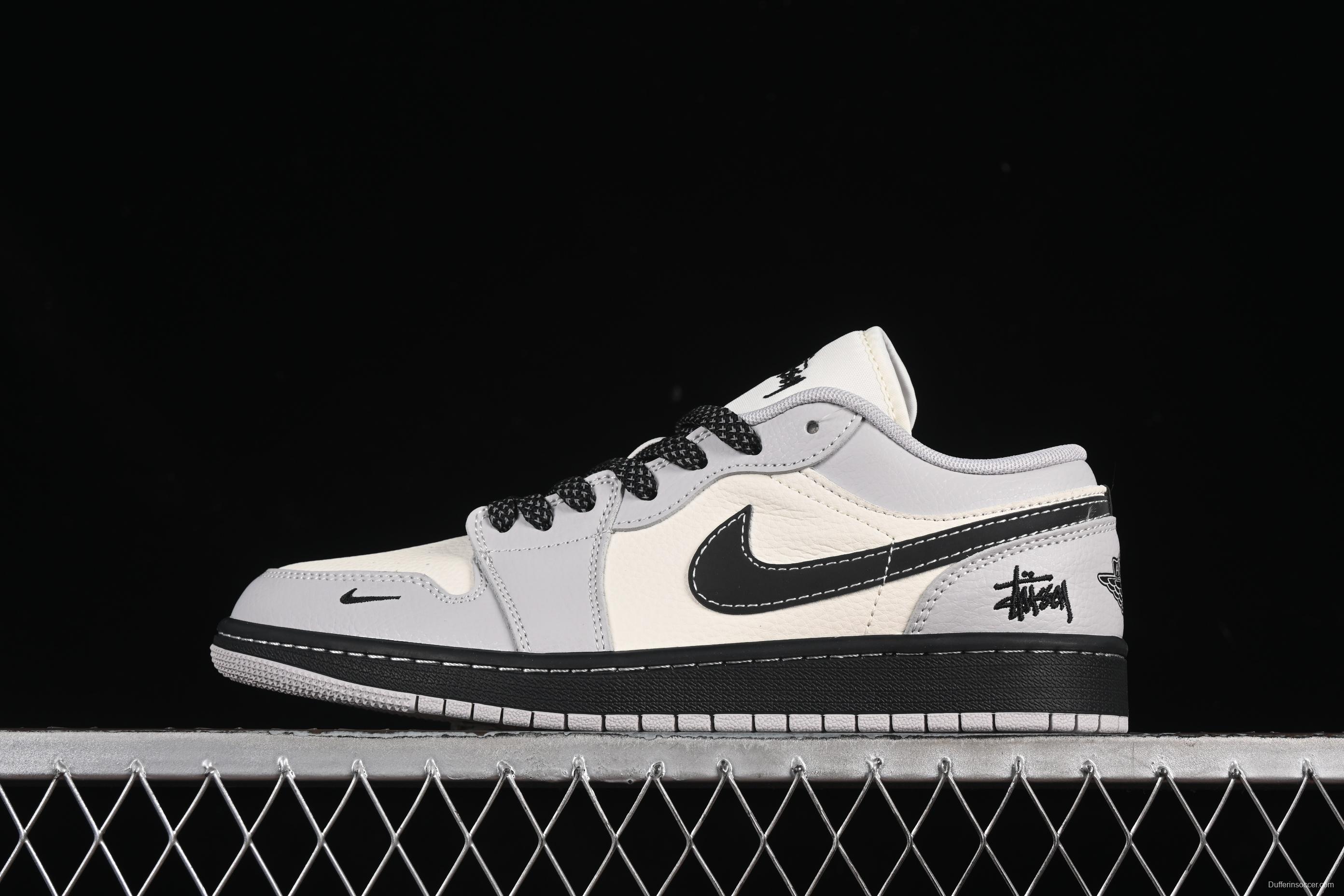 Nike Air Jordan 1 Low Stussy Collaboration Retro Basketball Shoes - XX3168-177