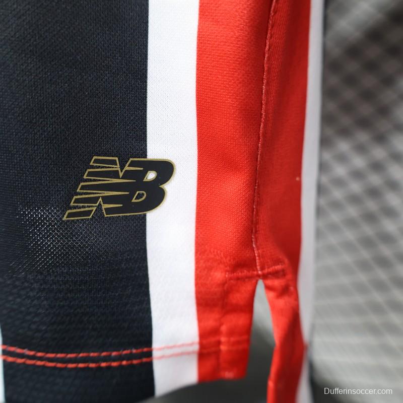 Player Version 25/26 Sao Paulo Home Jersey With Full Sponsors