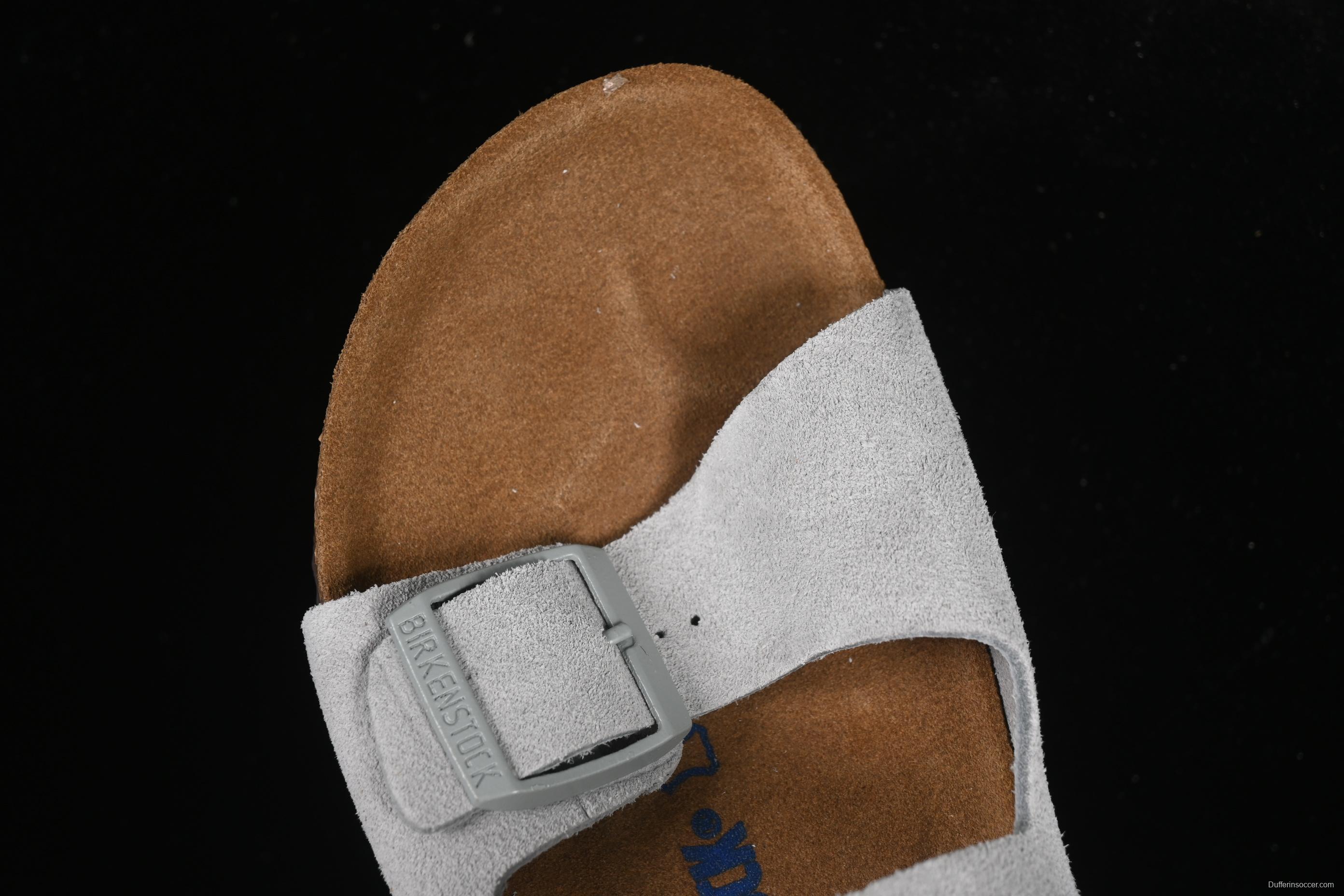 Birkenstock Sandals with Soft Suede Leather and Lambswool Insole - G.D4
