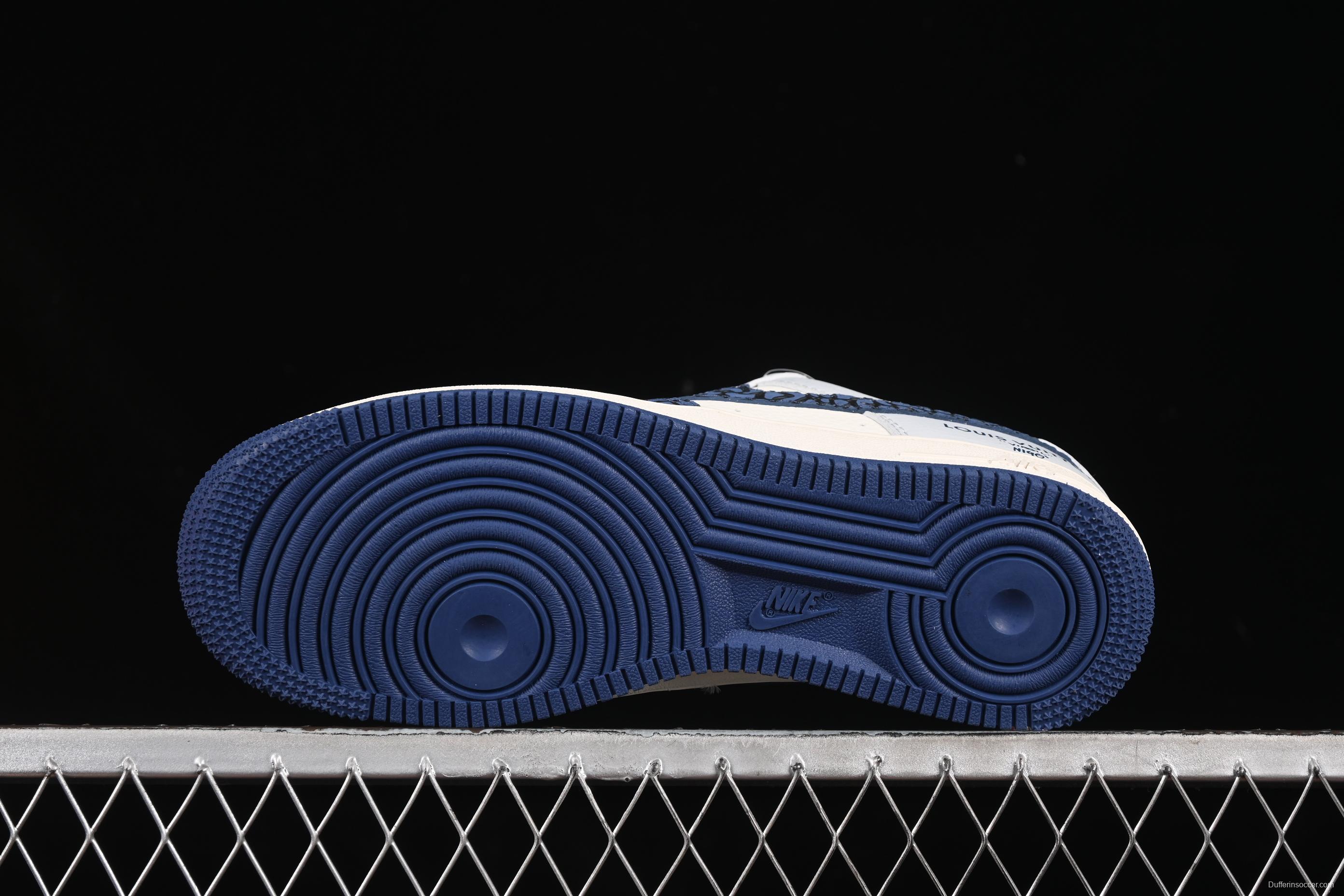 Nike Air Force 1 '07 Low LV Collaboration Blue Stone Grain Casual Sneakers - JJ2508-701