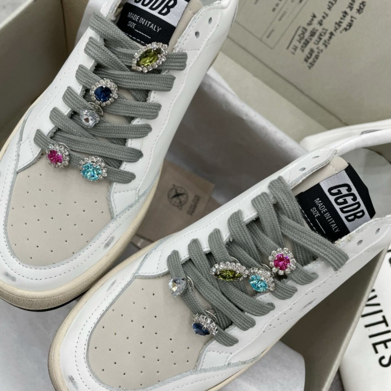 2024 Unisex GGDB white grey leather sneakers MJ00260