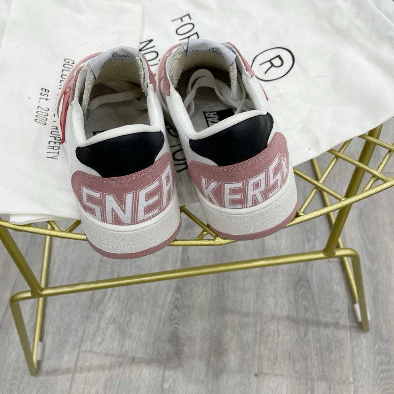2024 Unisex GGDB White Pink Red Leather Suede Sneakers MJ00260