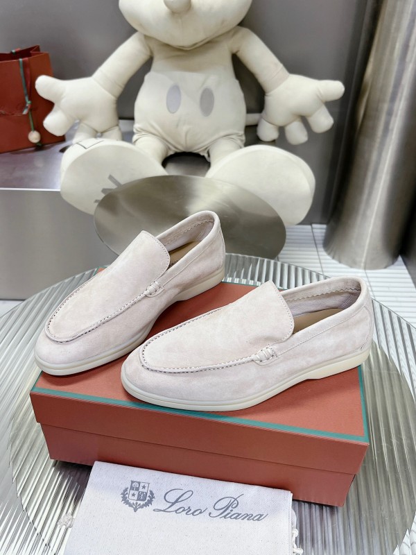 2025 Men LP Beige Suede Loafers