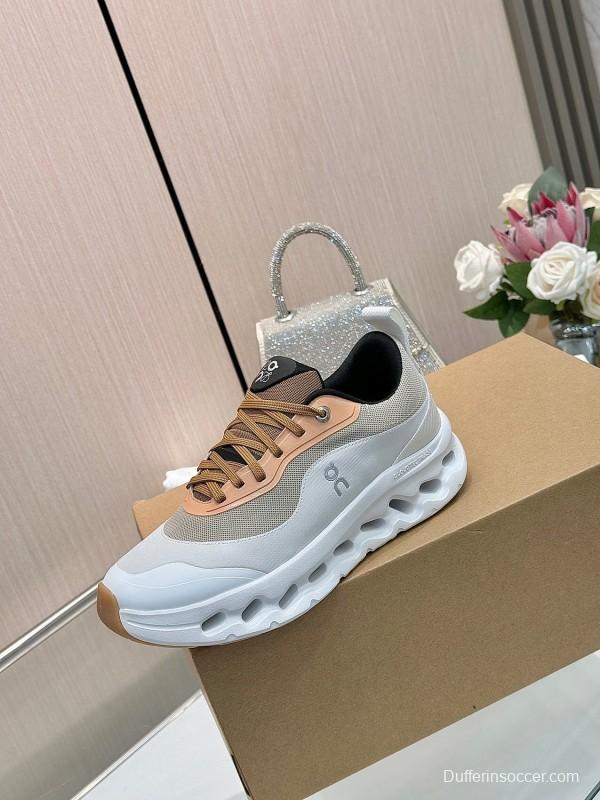 2025 Unisex Loewe White Army Green Orange Blue Black Polyester Mesh Running Shoes Collaboration KFY00300