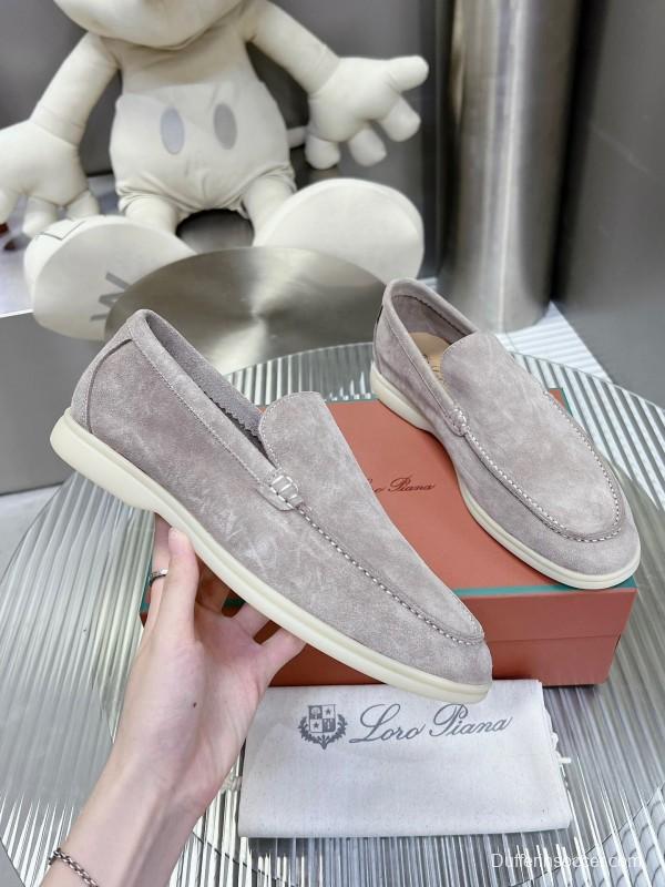 2025 Men Le Parmentier Grey Suede Loafers LY00260