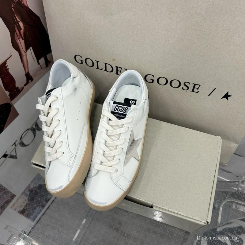 2025 Women GGDB White Grey Leather Sneakers MJ00260
