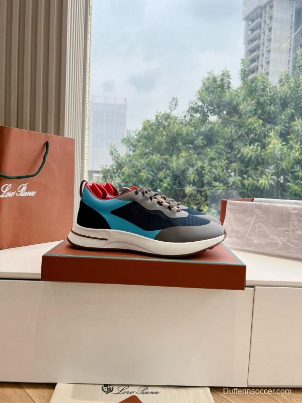 2024 Unisex Le Parmentier Blue Black Grey Knit Casual Shoes Top Version MJ00340