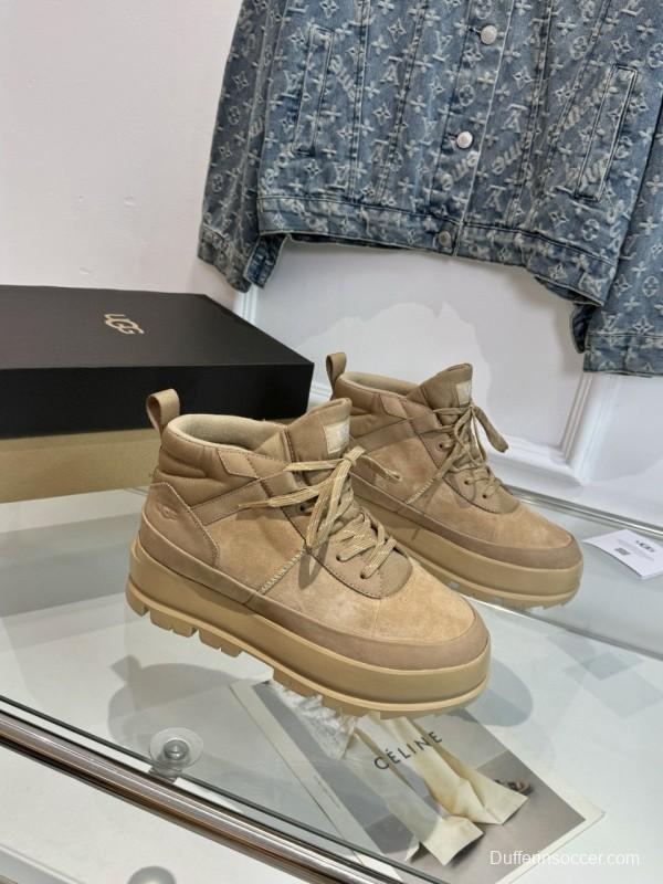 2024 Unisex UGG beige suede leather boots MJ00300
