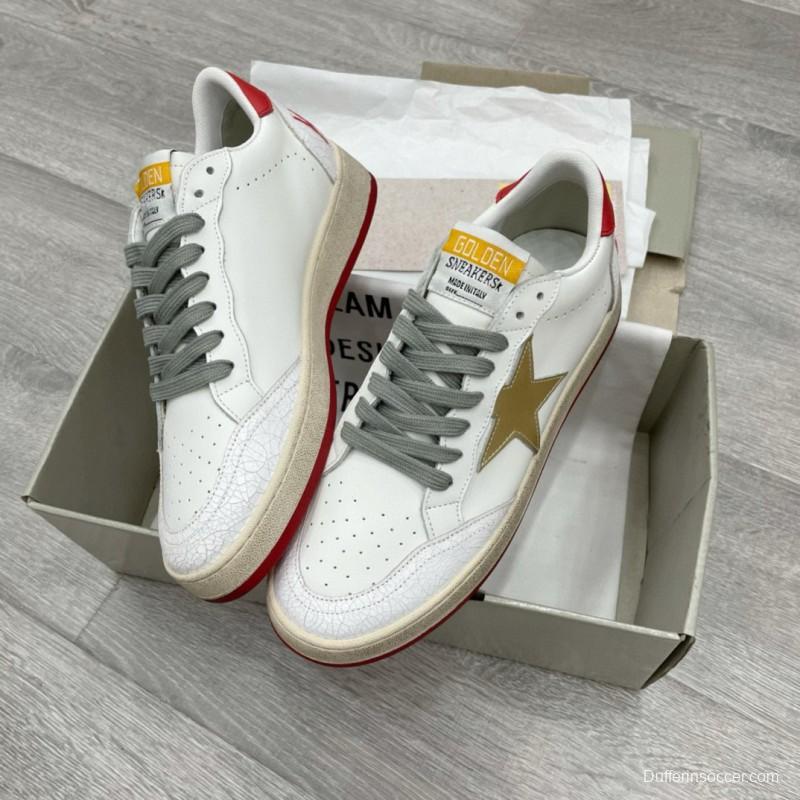2024 Unisex GGDB White Red Beige Leather Sneakers MJ00260