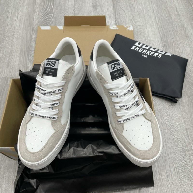 2024 Unisex GGDB White Black Suede Leather Low-top Sneakers MJ00260