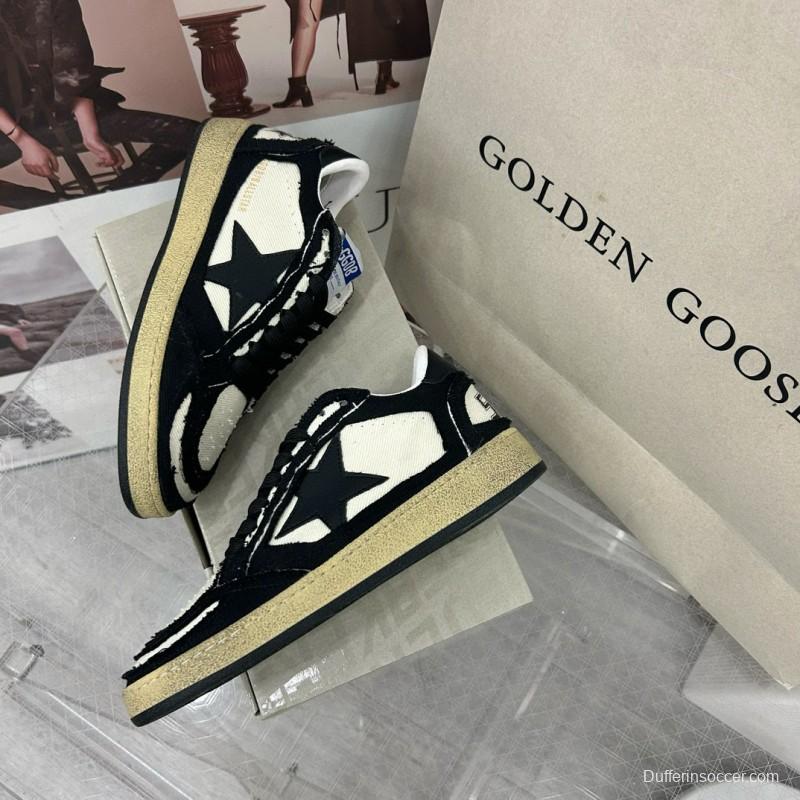 2024 Unisex GGDB Black White Canvas Leather Low Top Sneakers MJ00260