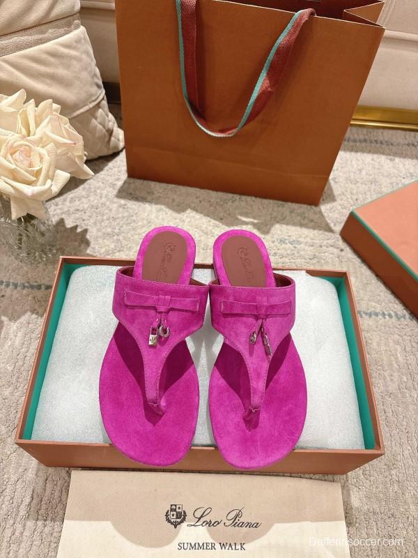 2025 Slippers Le Parmentier Pink Suede Slippers