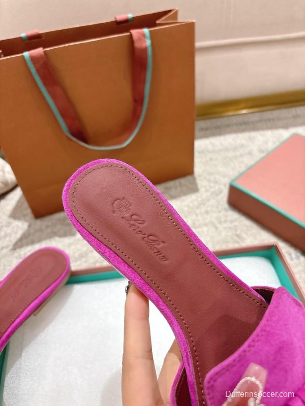 2025 Slippers Le Parmentier Pink Suede Slippers
