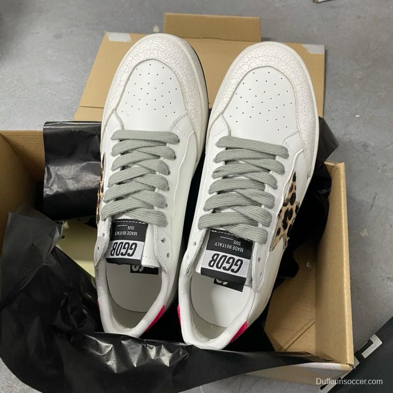 2024 Unisex GGDB White Leopard Leather Sneakers MJ00260