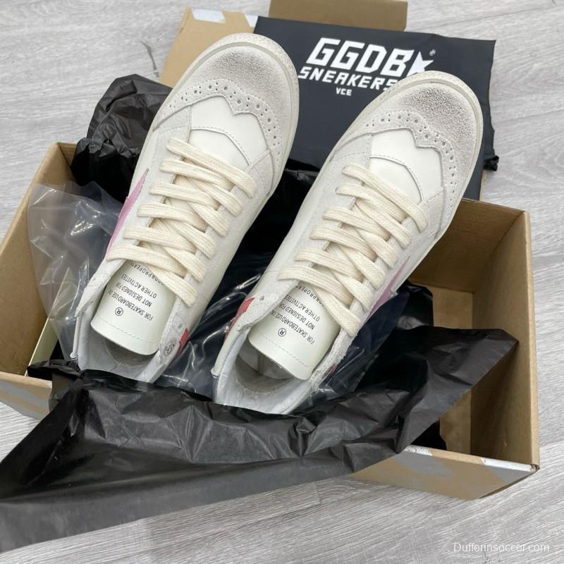 2024 Unisex GGDB White Pink Red Leather Suede High Top Sneakers MJ00300