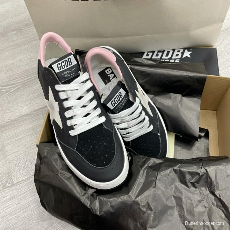 2024 Unisex GGDB Black Pink Leather Suede Sneakers MJ00260