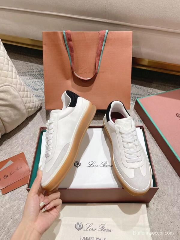 2025 Unisex Le Parmentier White Black Leather Sneaker LY00320(F)/LY00330(M)