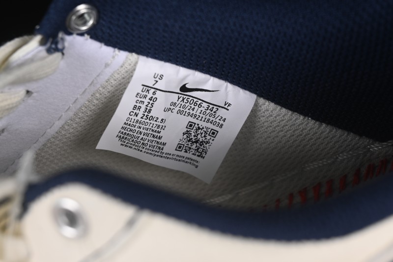 Nike Air Force 1 '07 Low LV Collaboration Dual-Tone Blue Denim Hook Low-Top Casual Sneakers - YX5066-342