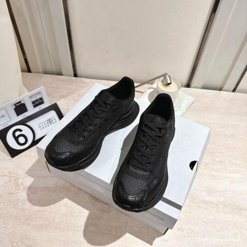 2025 Unisex MM6 Maison Margiela Black Polyester Polyurethane Rubber Road Running Shoes Spectur 2 KFY00330