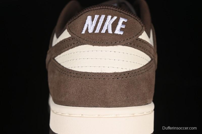 Nike SB Dunk Low White Mocha Low-Top Casual Skate Shoes - FQ8249-104