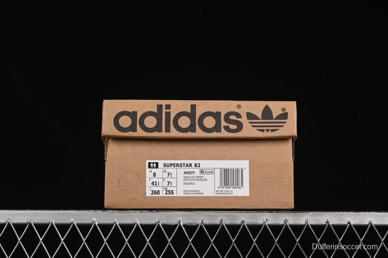 Adidas Superstar 82 Casual Sneakers with Shell Toe Design - JH5577