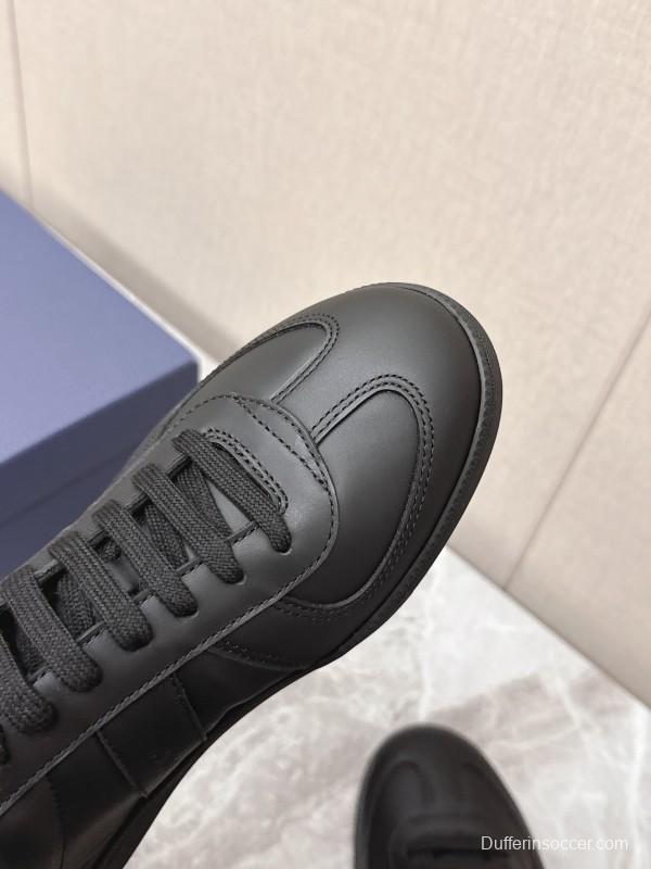 2025 Men Dior Black Leather Sneakers KFY00300