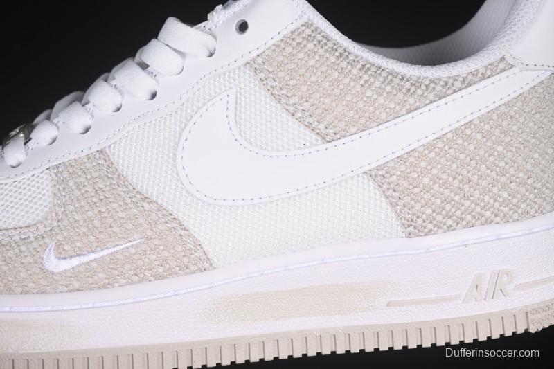 Nike Air Force 1'07 Low Denim Small Swoosh Casual Sneakers - ZH0316-092