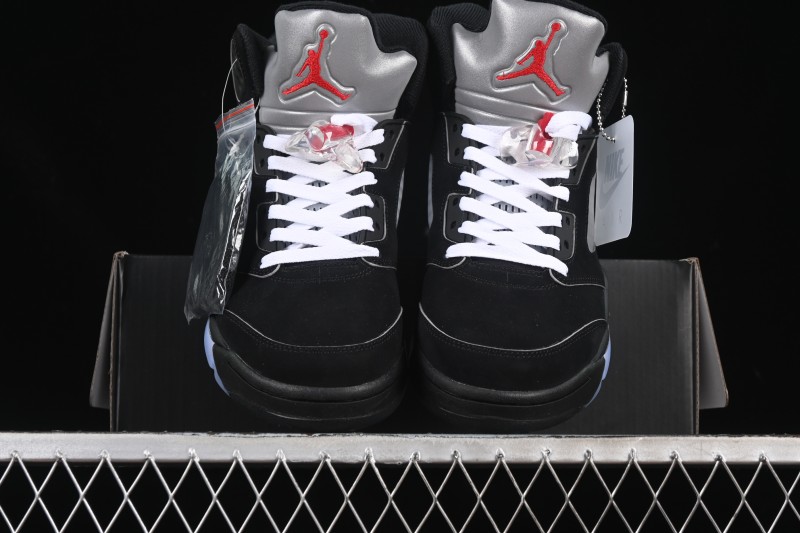 Nike Air Jordan 5 Black Metallic Reimagined Basketball Shoes HF3975-001